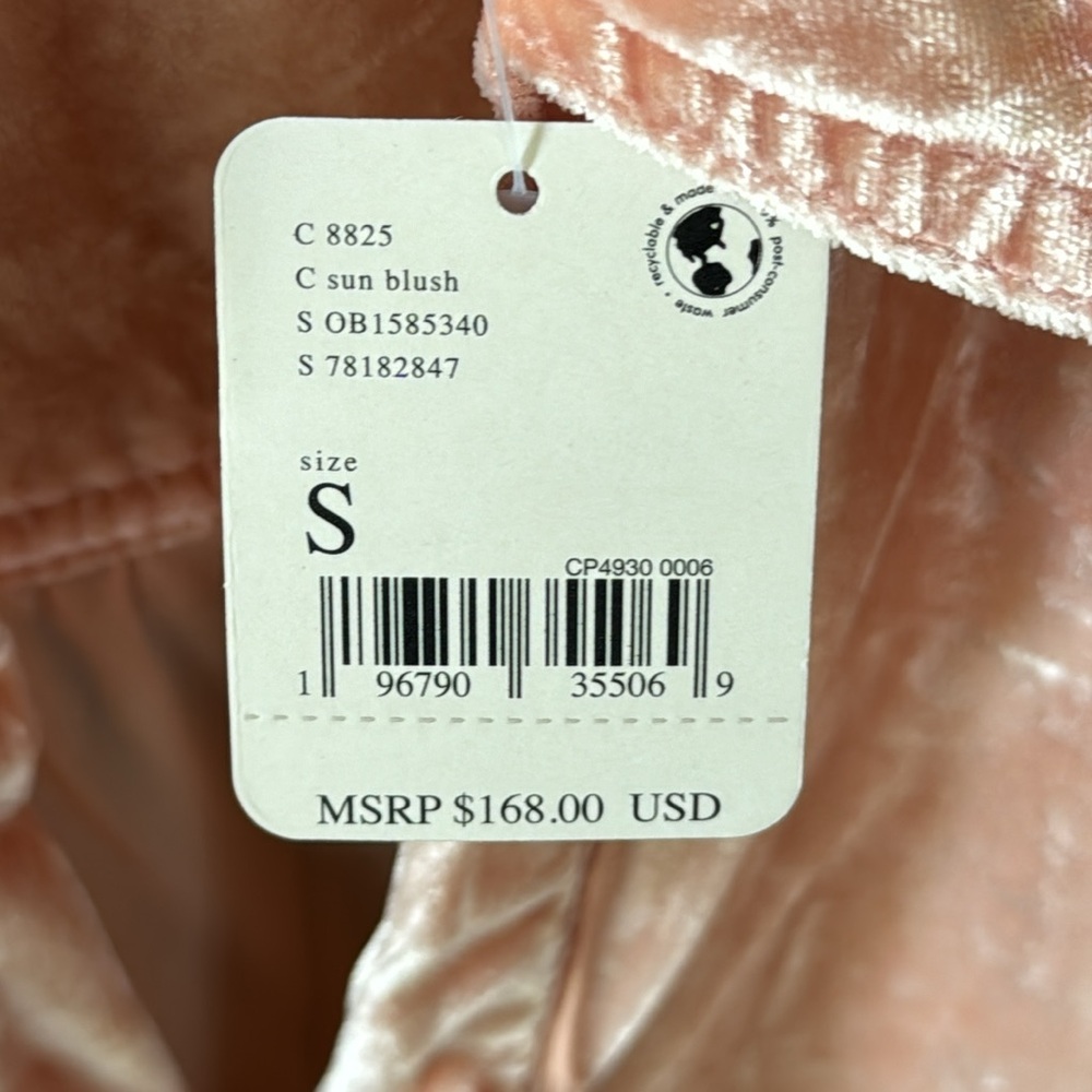 NWT We The Free Sun Blush Velvet Top - Picture 3 of 6